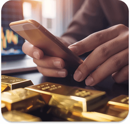 Withdraw gold digitally