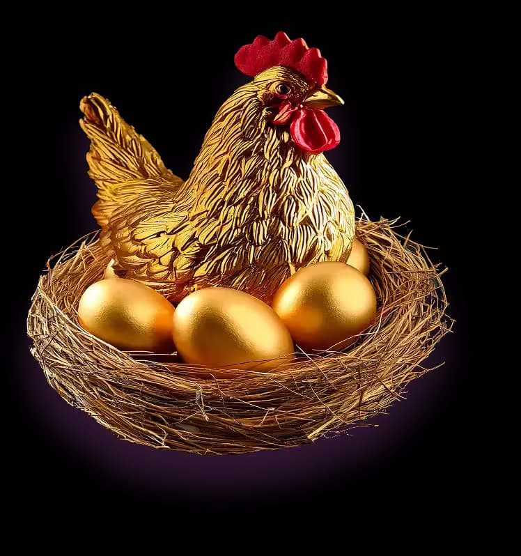 myGold Lease Gold — Earn Gold Rental chicken laying golden eggs just like with gold leasing you earn more gold on your gold